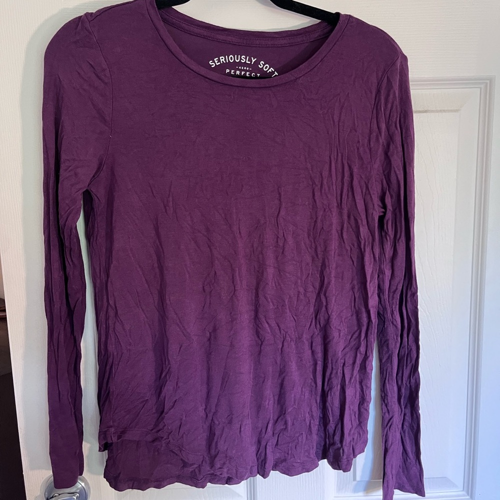 Women’s Purple Soft Long Sleeve Tee